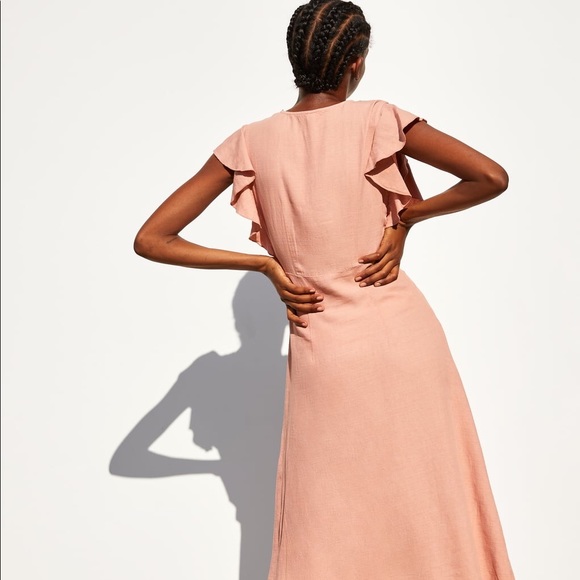 Zara Ruffled Rustic Dress - Picture 2 of 5